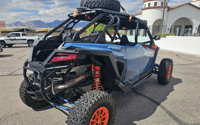 2025 Polaris RZR Pro S 4 Ultimate Orange Burst Zenith Blue