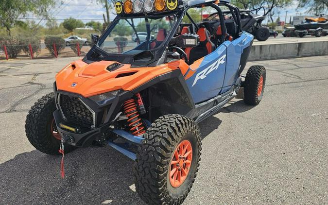 2025 Polaris RZR Pro S 4 Ultimate Orange Burst Zenith Blue