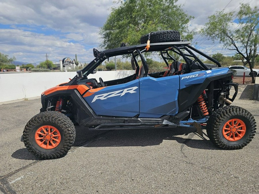 2025 Polaris RZR Pro S 4 Ultimate Orange Burst Zenith Blue
