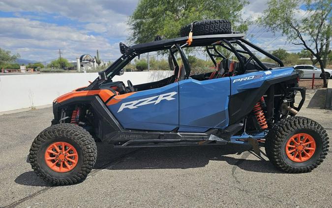 2025 Polaris RZR Pro S 4 Ultimate Orange Burst Zenith Blue