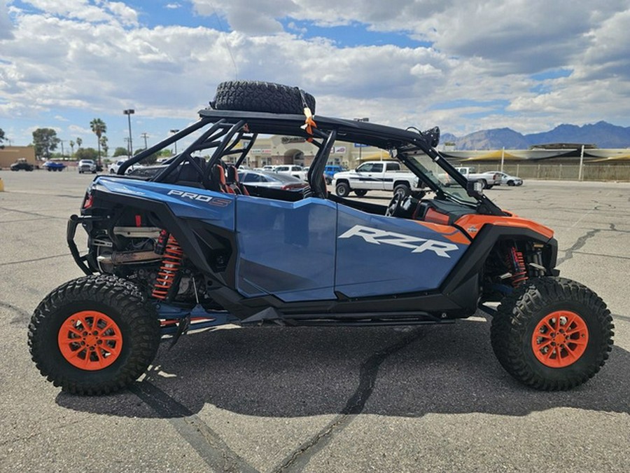 2025 Polaris RZR Pro S 4 Ultimate Orange Burst Zenith Blue