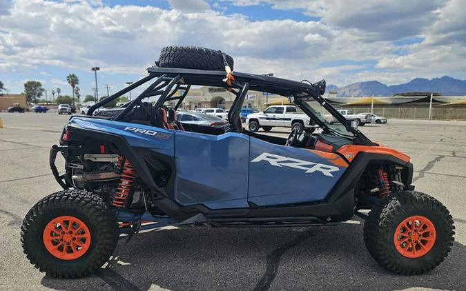 2025 Polaris RZR Pro S 4 Ultimate Orange Burst Zenith Blue