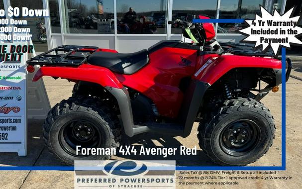 2024 Honda Foreman 4X4 Avenger Red