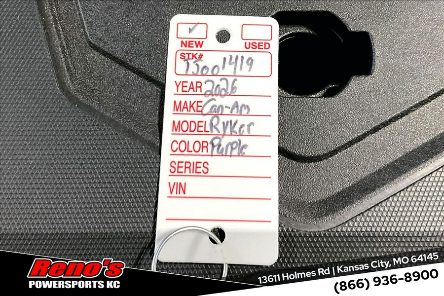 2026 Can-Am Ryker 900 ACE™