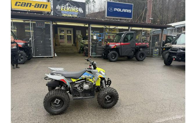 2021 Polaris Outlaw 110 EFI Avalanche Gray/Lime Squeeze