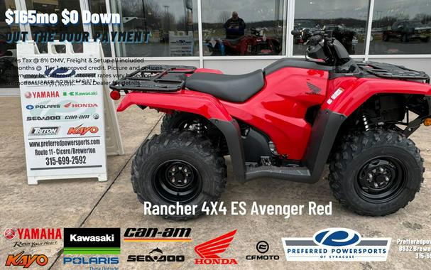 2024 Honda Rancher 4X4 ES Avenger Red