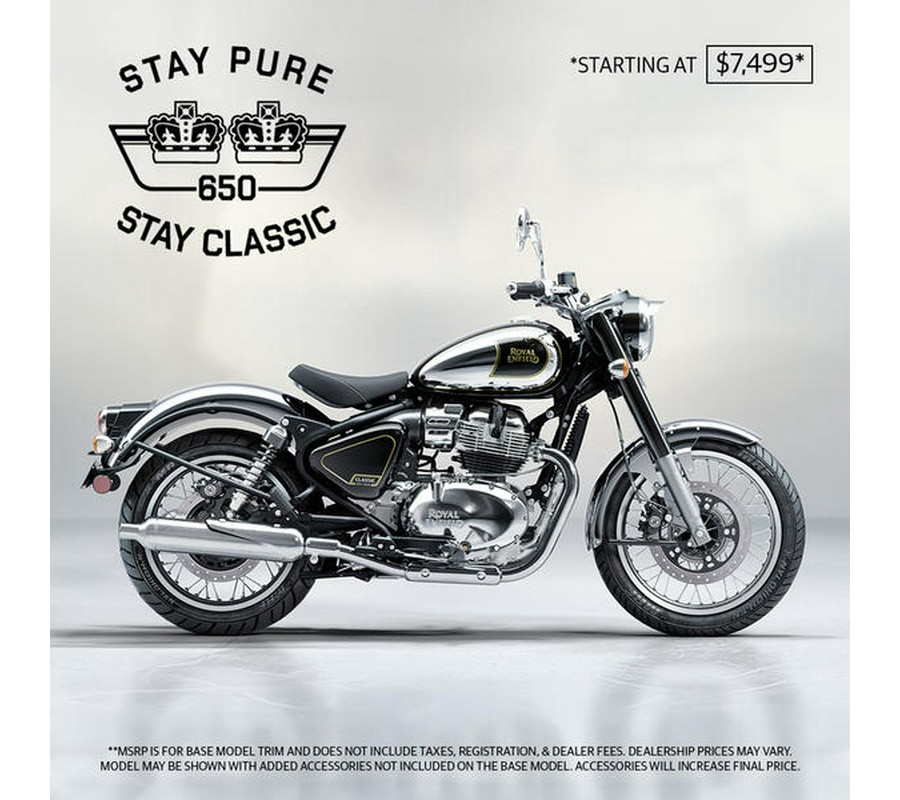 2026 Royal Enfield Classic 650 - Black/Gold