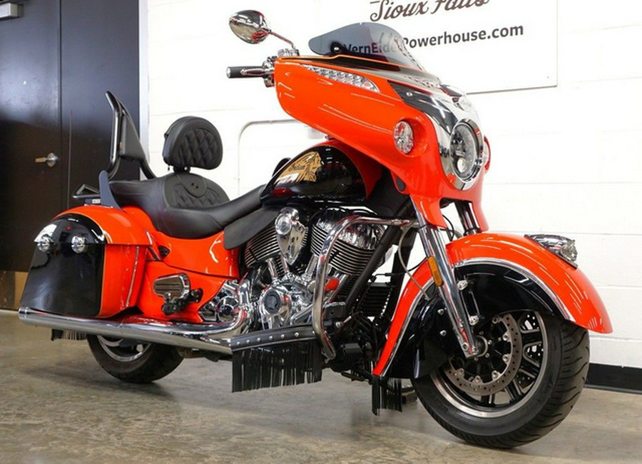 2017 Indian Chieftain Wildfire Red Over Thunder Black