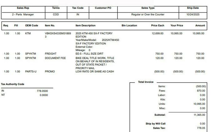 2025 450 SX-F Factory Edition - KTM