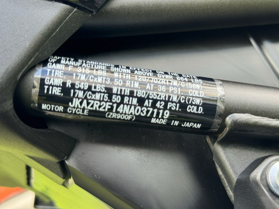 2022 Kawasaki Z900 ABS