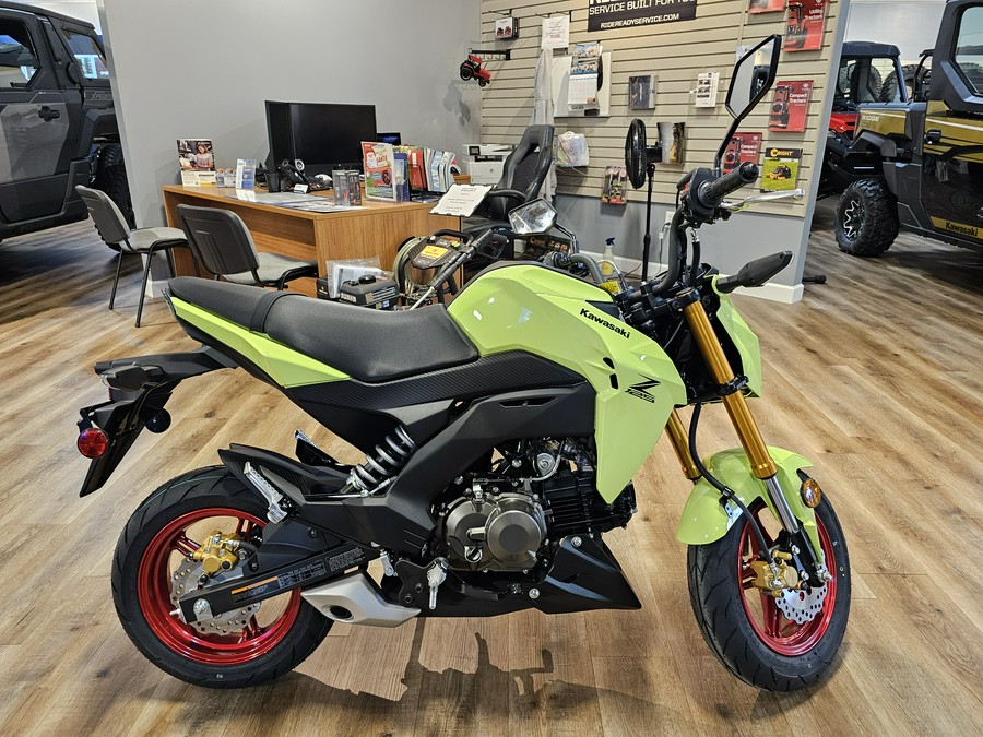 2026 Kawasaki Z125 Pro Metallic Yellowish Green - 109811