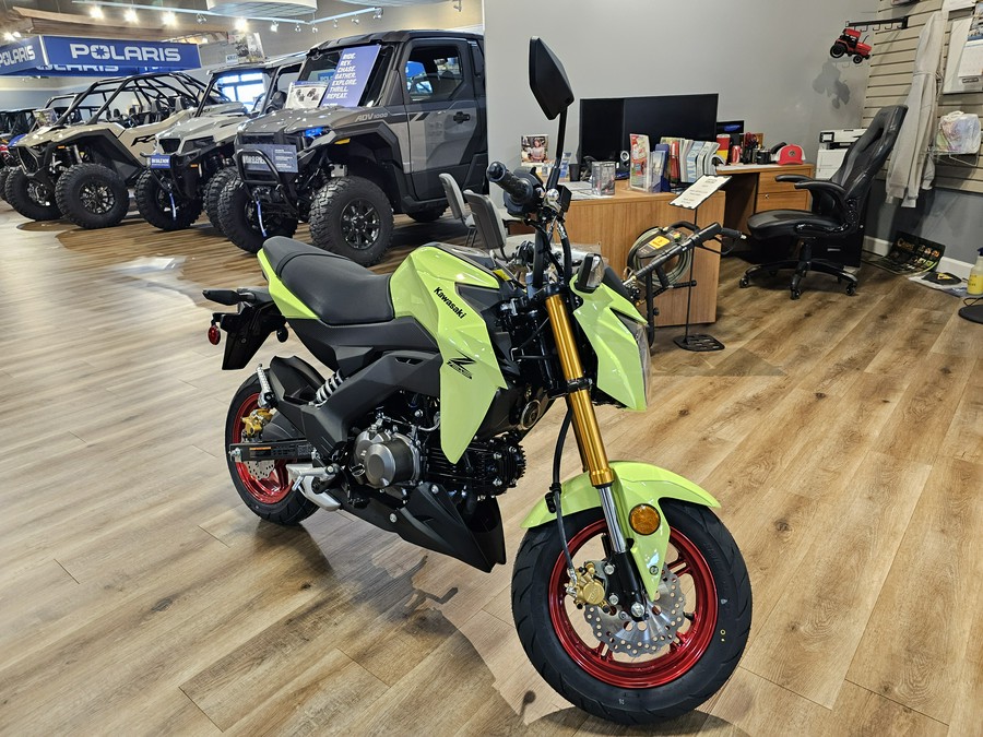 2026 Kawasaki Z125 Pro Metallic Yellowish Green - 109811