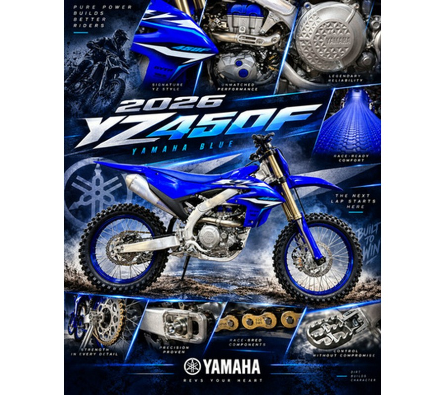 2026 Yamaha YZ 450F Team Yamaha Blue