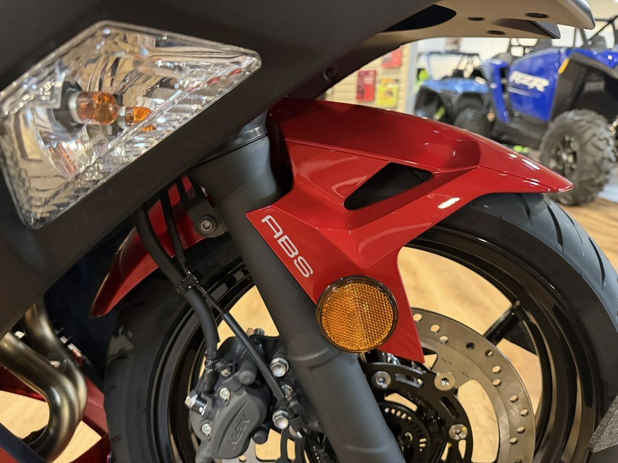 2026 Kawasaki NINJA 500 ABS Metallic Matte Twilight Blue/Candy Persimmon Red - 109807