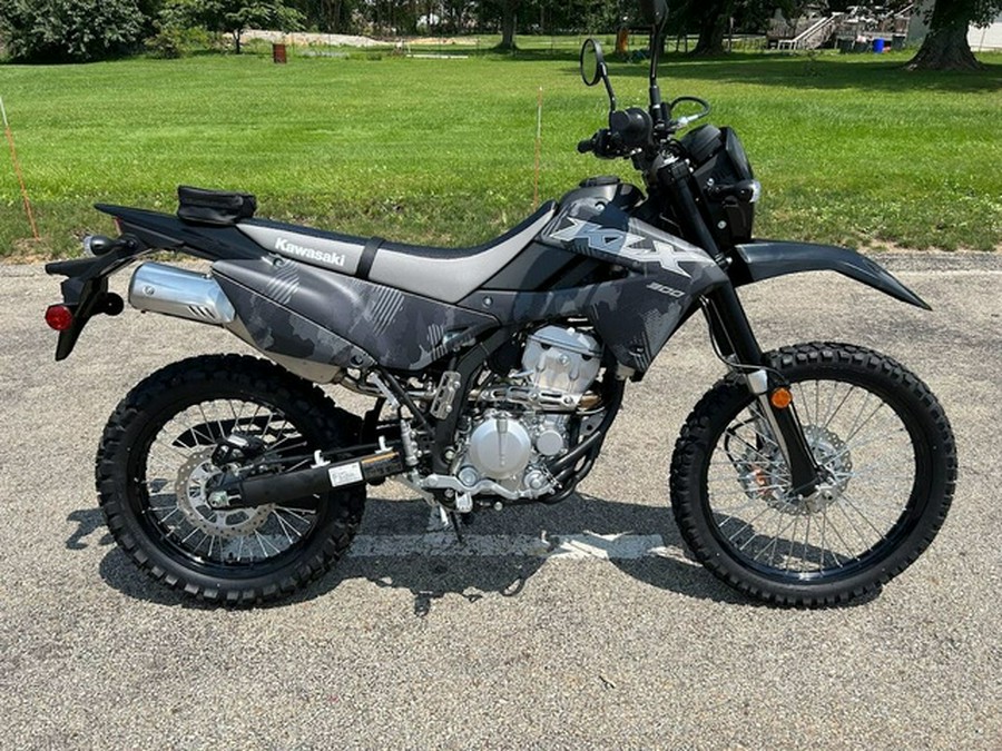 2024 Kawasaki KLX300 Cypher Camo Gray