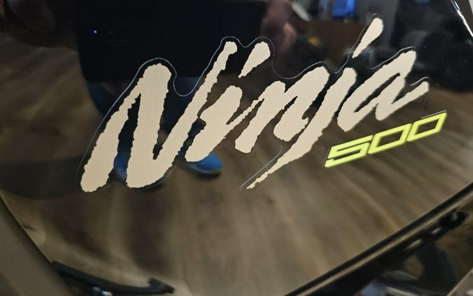 2026 Kawasaki NINJA 500 ABS Metallic Yellowish Green/Ebony - 109806