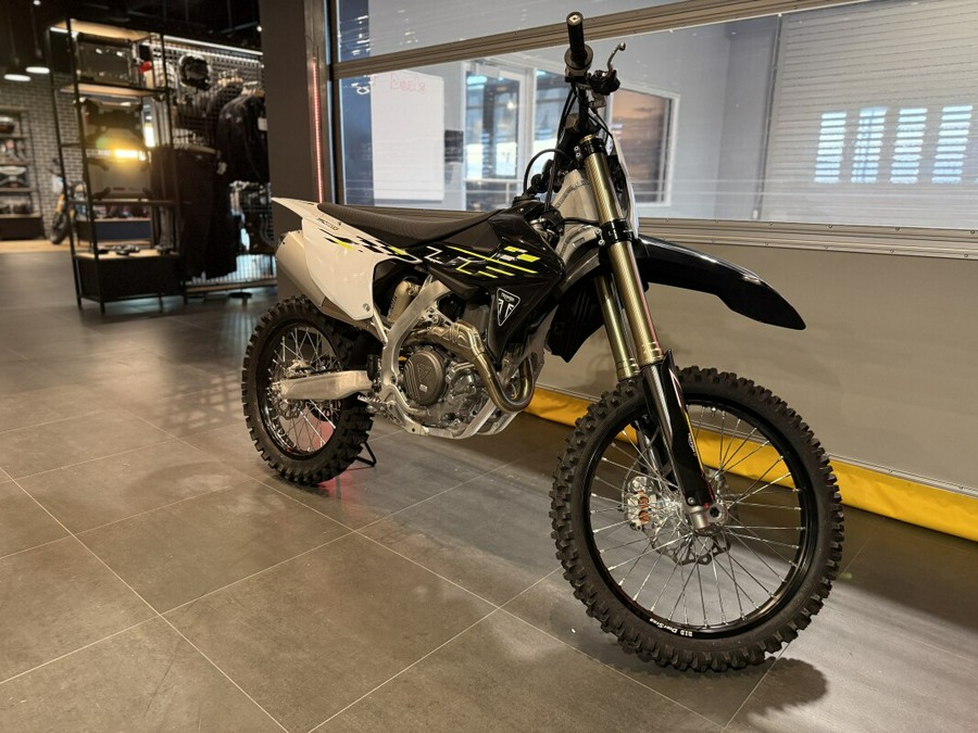 2026 Triumph TF 450-X Jet Black / Pure White