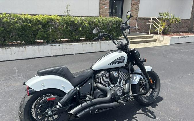 2024 Indian Chief Bobber Ghost White Metallic Smoke