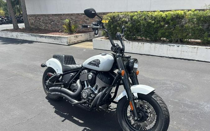 2024 Indian Chief Bobber Ghost White Metallic Smoke