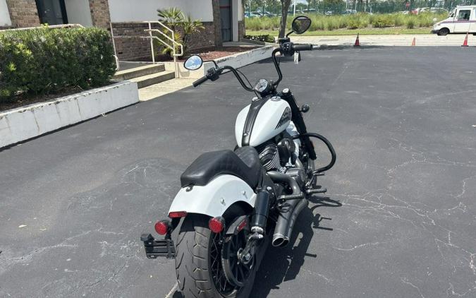 2024 Indian Chief Bobber Ghost White Metallic Smoke
