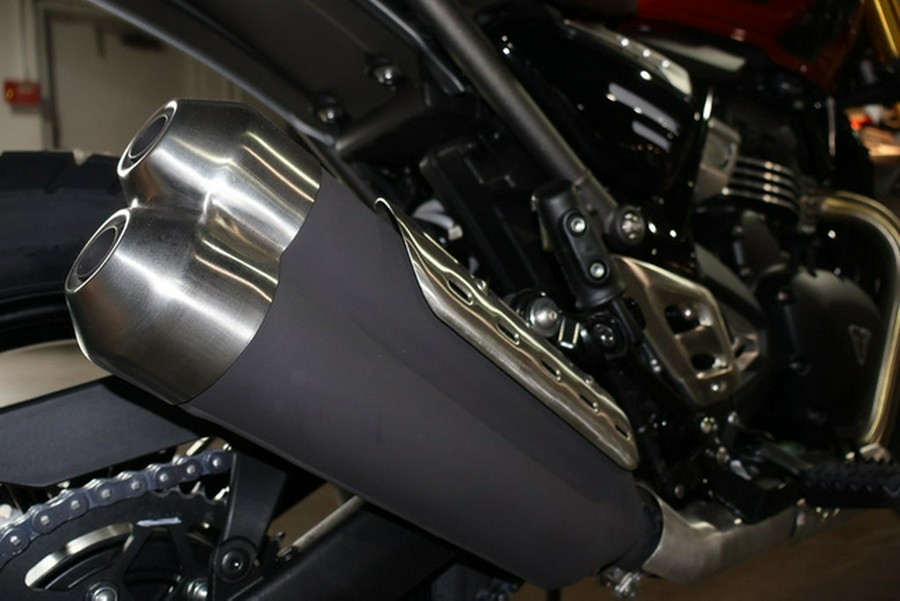 2025 Triumph Scrambler 400 X Carnival Red / Phantom Black