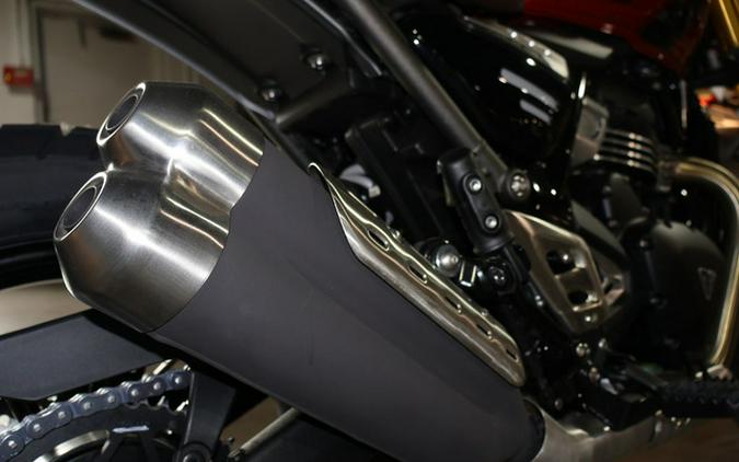 2025 Triumph Scrambler 400 X Carnival Red / Phantom Black