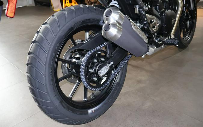 2025 Triumph Scrambler 400 X Carnival Red / Phantom Black