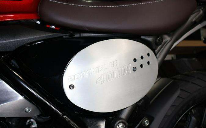 2025 Triumph Scrambler 400 X Carnival Red / Phantom Black