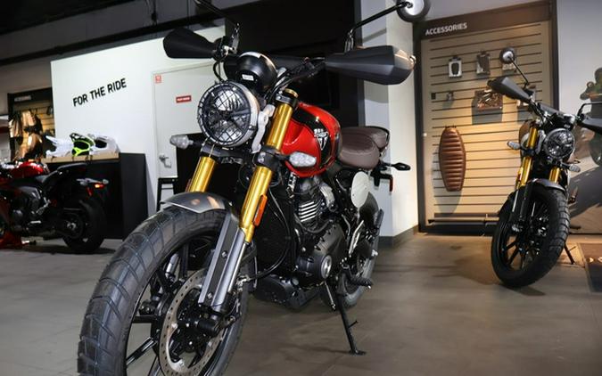 2025 Triumph Scrambler 400 X Carnival Red / Phantom Black