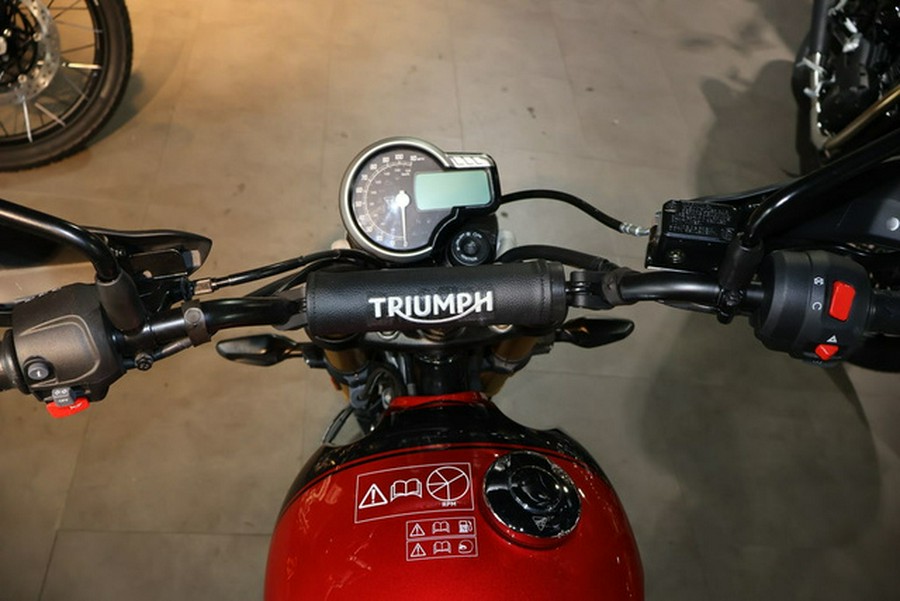 2025 Triumph Scrambler 400 X Carnival Red / Phantom Black