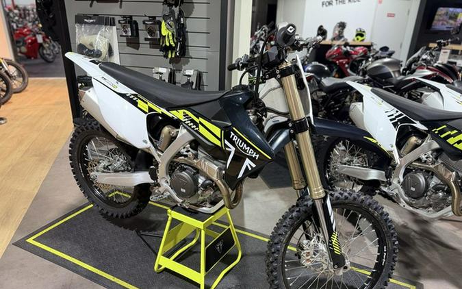 2025 Triumph TF 250-X Jet BlackPure White