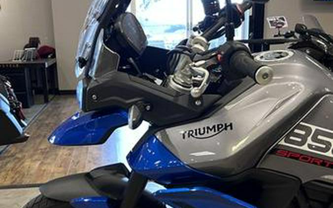 2022 Triumph Tiger 850 Sport Graphite Caspian Blue