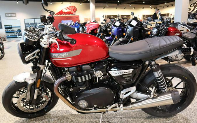 2022 Triumph Speed Twin Red Hopper