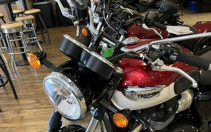 2023 Triumph Bonneville T100 Carnival Red Fusion White