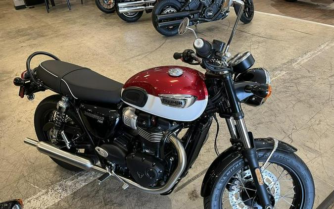 2023 Triumph Bonneville T100 Carnival Red Fusion White