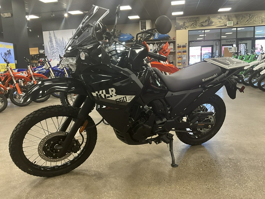 2026 Kawasaki KLR 650 S Pearl Crystal White/Metallic Carbon Gray - KM2667