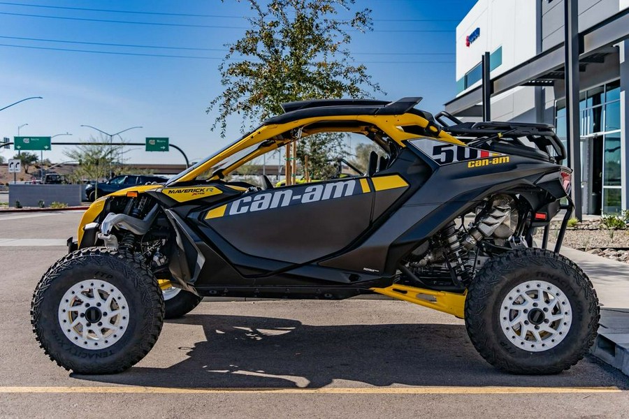 2024 Can-Am® Maverick R X RS with Smart-Shox Carbon Black & Neo Yellow