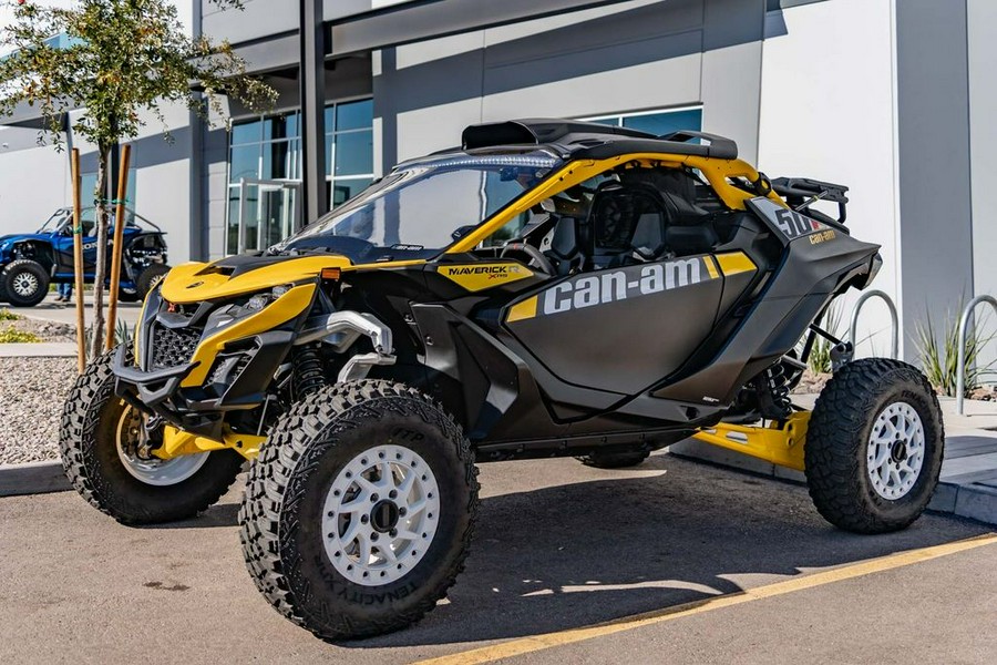 2024 Can-Am® Maverick R X RS with Smart-Shox Carbon Black & Neo Yellow