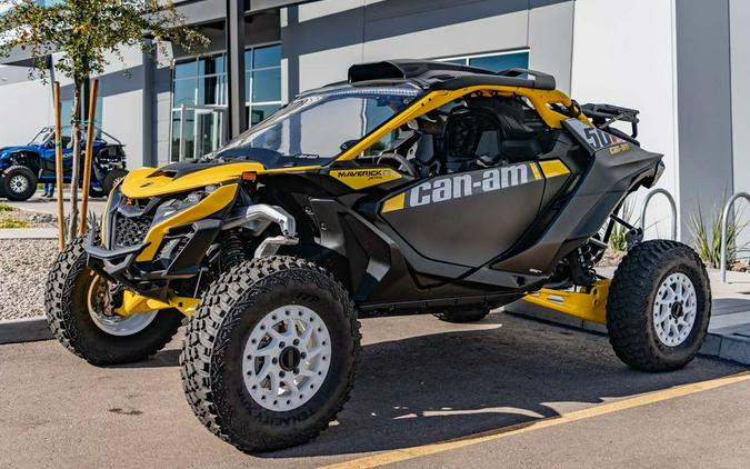 2024 Can-Am® Maverick R X RS with Smart-Shox Carbon Black & Neo Yellow