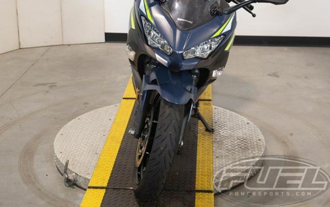 2022 Kawasaki Ninja 400 ABS Metallic Matte Blue/Metallic Graphi