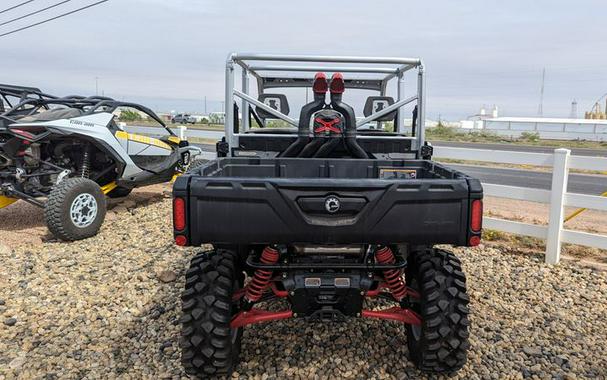 New 2024 CAN-AM DEFENDER MAX X MR WITH HALF DOORS HAD10 HYPER SILVER AND LEGION RED