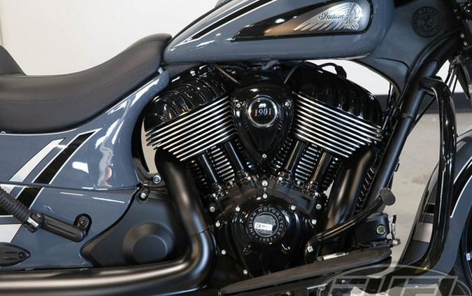 2023 Indian Chieftain Dark Horse Icon Stealth Gray Azure Cry