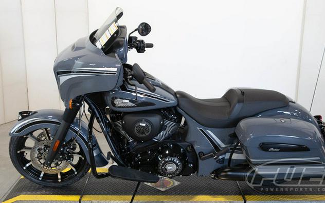 2023 Indian Chieftain Dark Horse Icon Stealth Gray Azure Cry