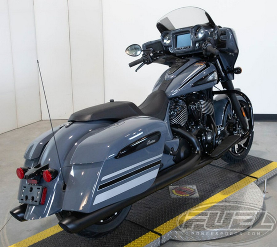 2023 Indian Chieftain Dark Horse Icon Stealth Gray Azure Cry