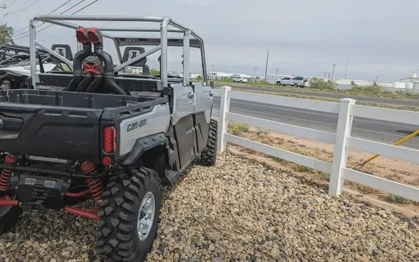 New 2024 CAN-AM DEFENDER MAX X MR WITH HALF DOORS HD10 HYPER SILVER AND LEGION RED