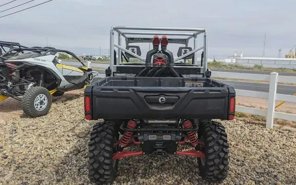 New 2024 CAN-AM DEFENDER MAX X MR WITH HALF DOORS HD10 HYPER SILVER AND LEGION RED