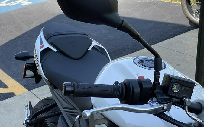 2024 Triumph Street Triple 765 R Crystal White