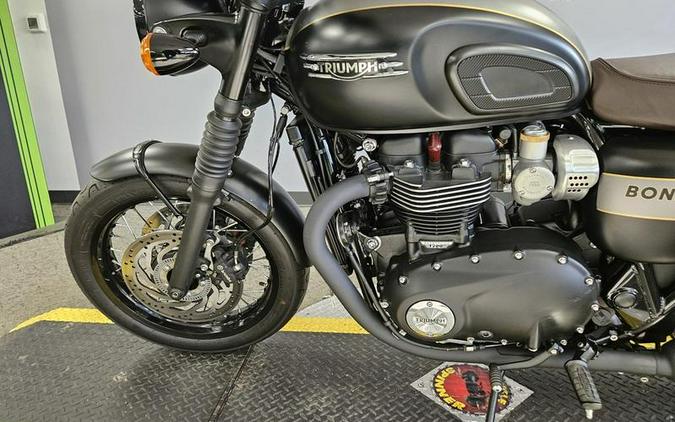 2022 Triumph Bonneville T120 Black Gold Line Matt Saphire Black / Matt Silver Ice