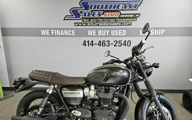 2022 Triumph Bonneville T120 Black Gold Line Matt Saphire Black / Matt Silver Ice