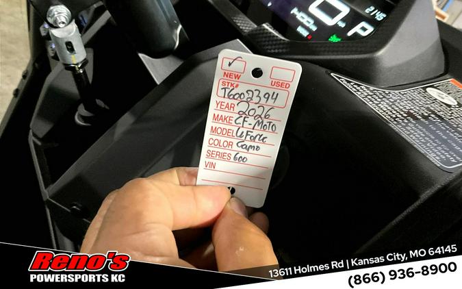2026 CFMOTO UFORCE 600